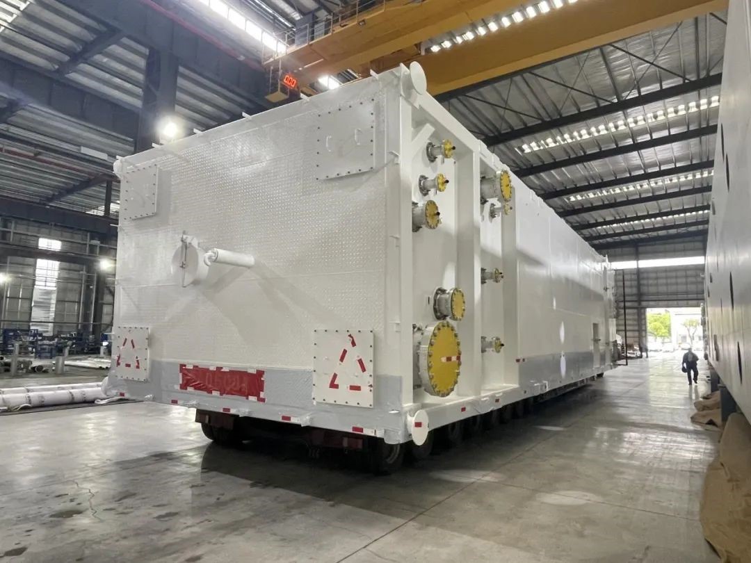 捷报|杭州中泰承建的新疆中科能源煤制活性炭及炭化尾气联产LNG一体化项目--深冷液化区域核心设备冷箱交付(图2)