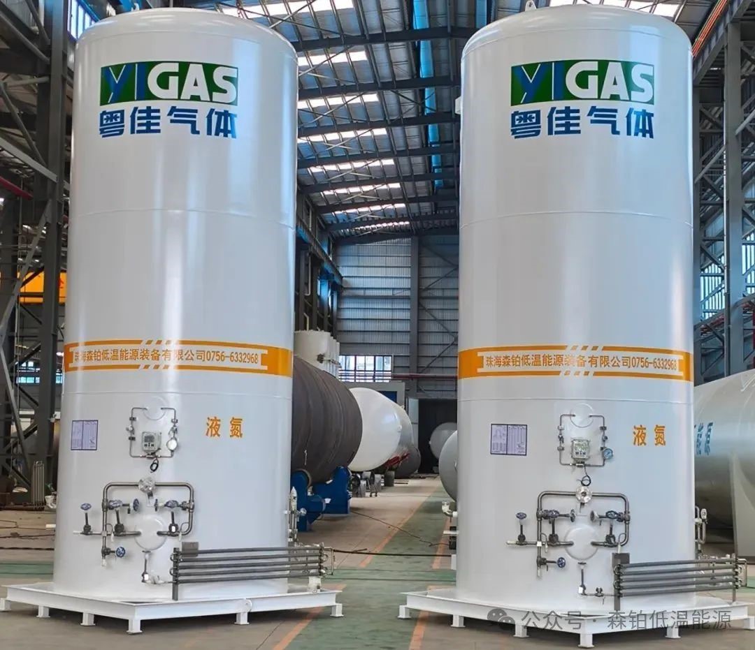 珠海森铂2台15M³快易冷低温液体贮罐顺利交付(图1)