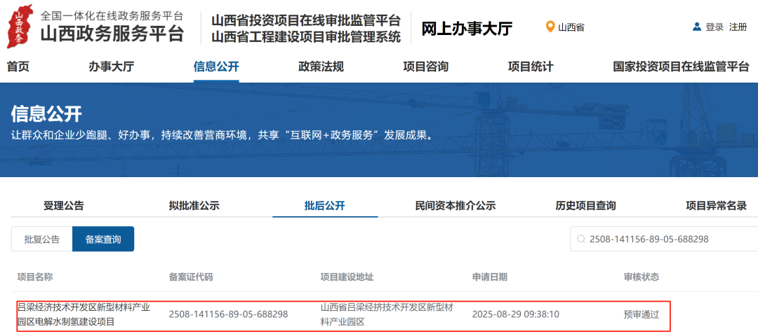 吕梁经济技术开发区新型材料产业园区电解水制氢建设项目(图1)